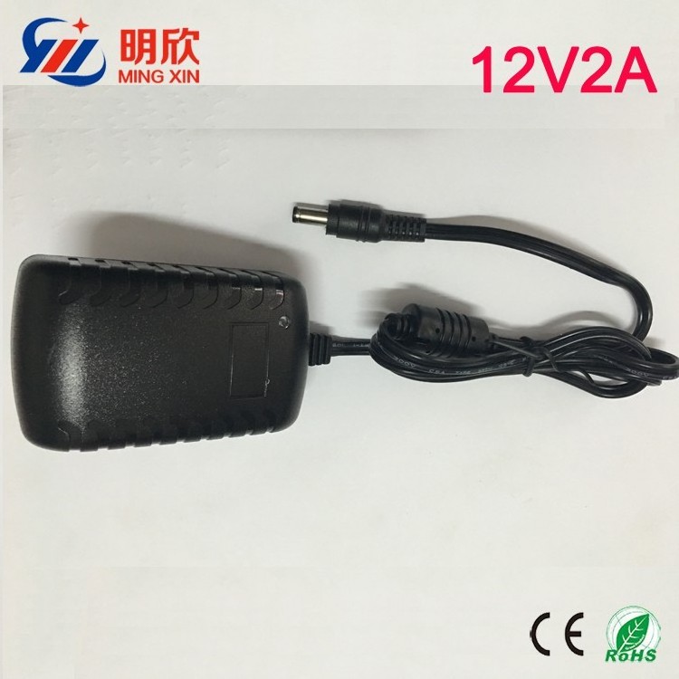 2 years of warranty with 12V2A AC DC 24w wall mounted switching power adapter