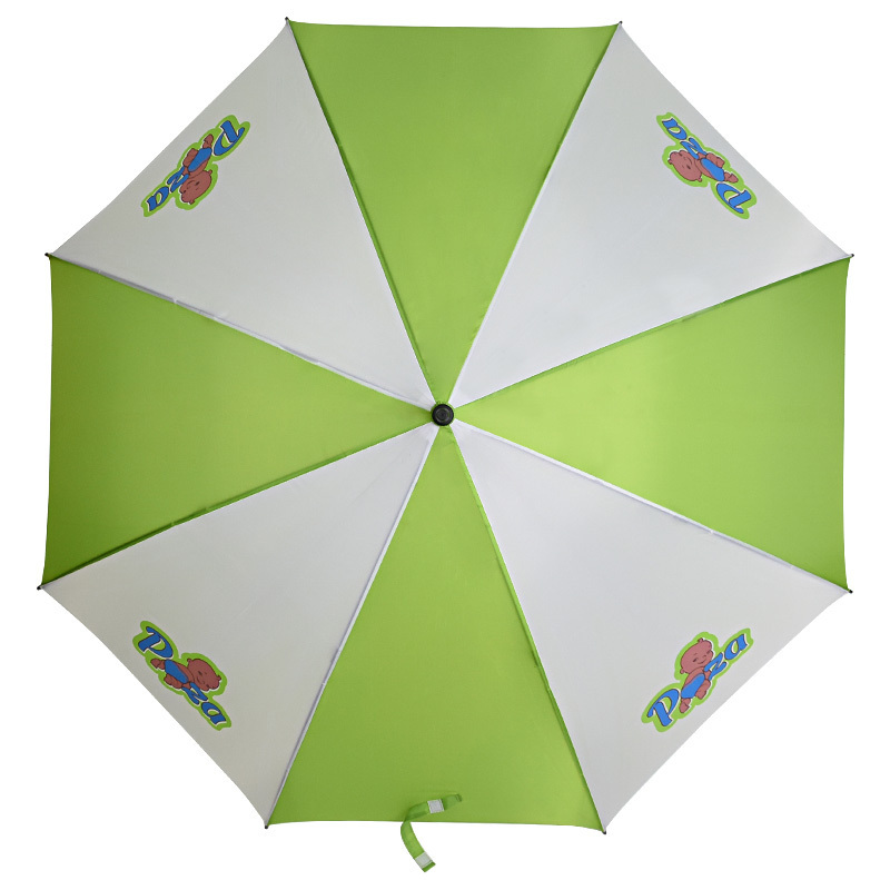 Wholesale sunshade rain single layer green 30 inch size girls gift windproof custom own logo screen printing golf umbrella