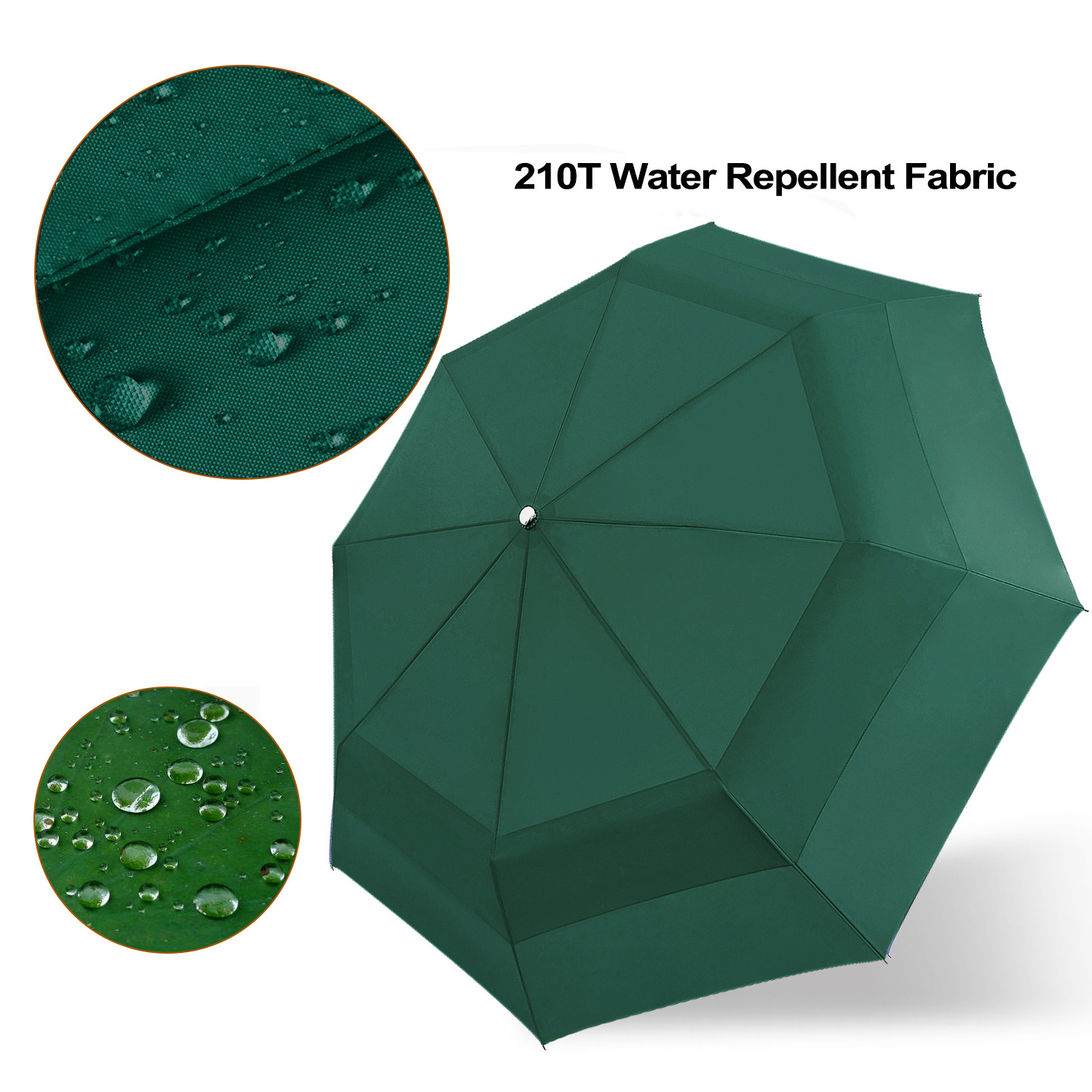 Compact Travel  Extra Large Folding Automatic Umbrella for Mens 54 inch Sturdy Collapsible Rain 27inch Fold Umbrella