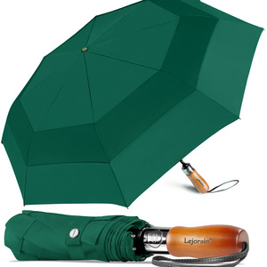 Compact Travel  Extra Large Folding Automatic Umbrella for Mens 54 inch Sturdy Collapsible Rain 27inch Fold Umbrella