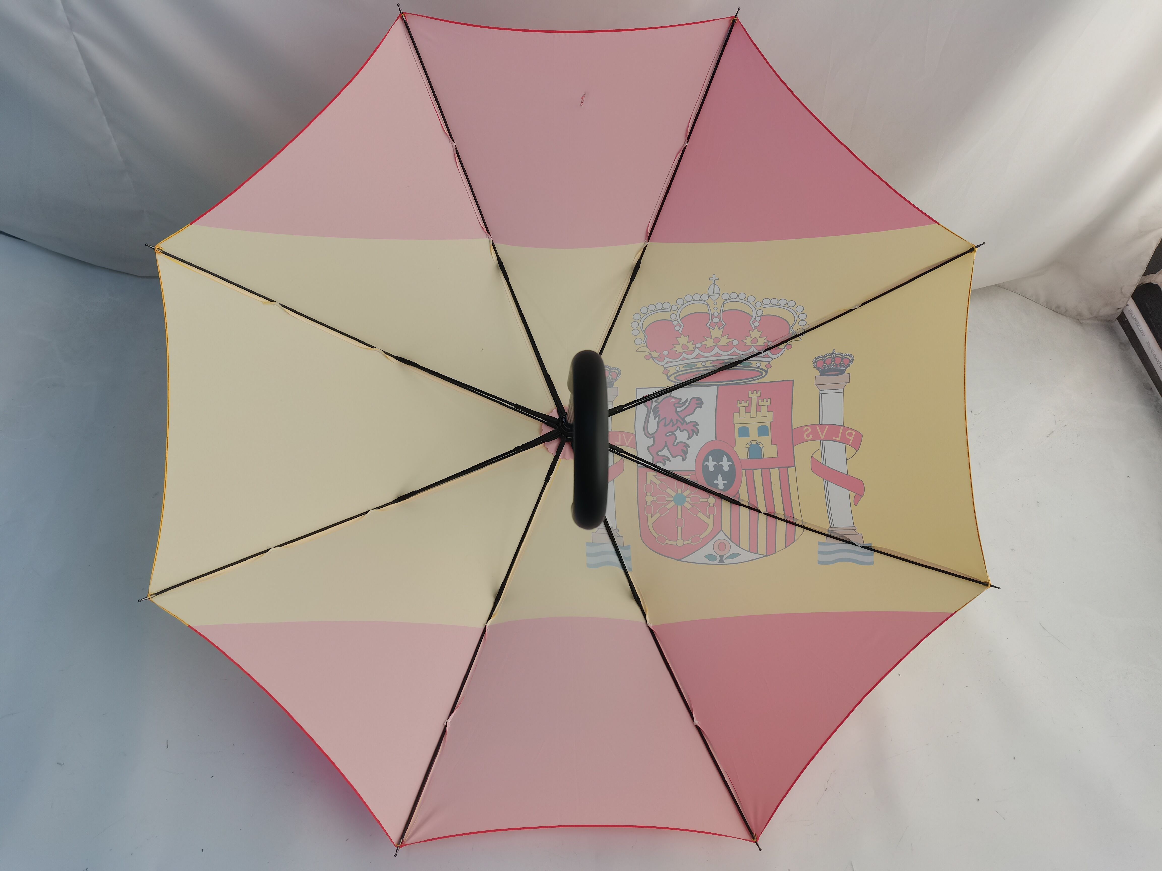 Auto opening 30 inch large wind water proof sun rain men custom design color logo printing windproof flag straight golf umbrella