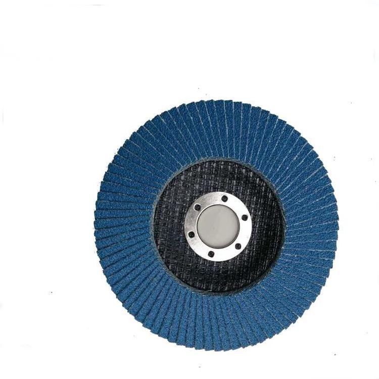 korea deerfos 100*6mm  Abrasive Flap Disc zinc oxide flexible disc blue flap disc abrasive flap wheel