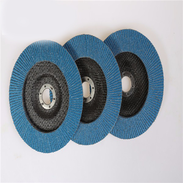 korea deerfos 100*6mm  Abrasive Flap Disc zinc oxide flexible disc blue flap disc abrasive flap wheel