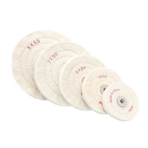 various specification Abrasive cotton colth  white cloth grinding wheel polishing pads with  Wood Metal Jewelry Mirror Polish