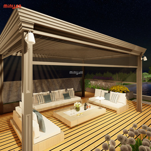 Outdoor villa courtyard gazebo roof garden terrace tent canopy outdoor farmhouse wooden house awning