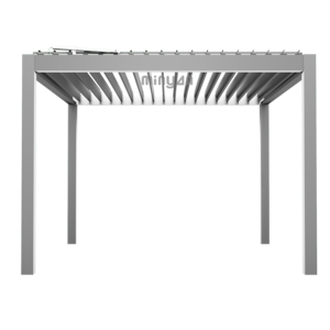 2024 Hot Sale good price metal Garden Gazebo Pavilion 3x4 Sun Shading Bioclimatic aluminium Pergola Gazebos bar