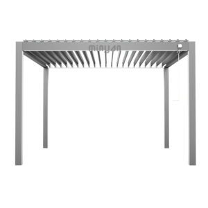 Outdoor gazebo courtyard aluminum alloy awning electric leisure garden new Chinese villa outdoor awning