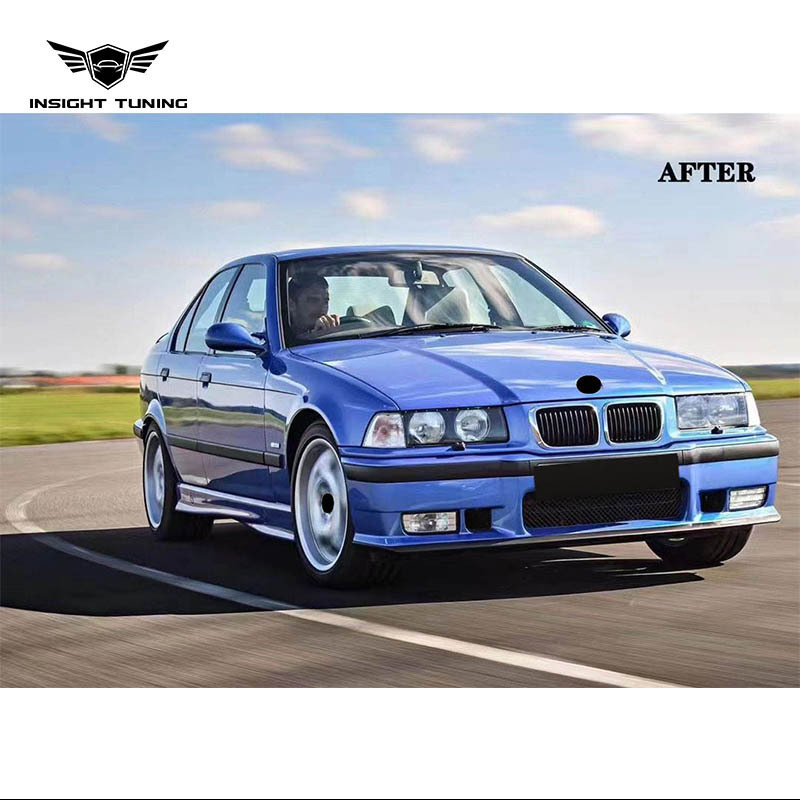 High Quality Auto Accessories 328I Car Bumper Front Lip Bodykit For Bmw 3 Series E36 Upgrade To M3 Look Body Kit