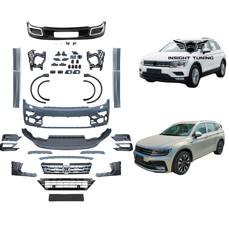 Wholesale Auto Accessories Front Bumper Fender Flare Bodykit For Vw Tiguan Upgrade To 2017 Tiguan R Line Body Kit