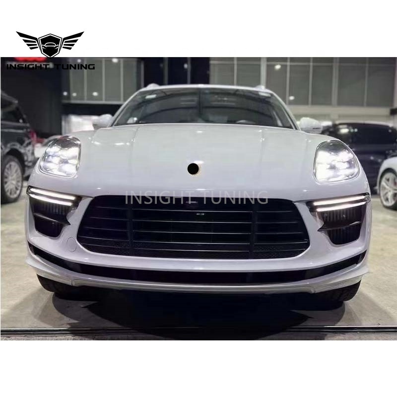 PP plastic 2014-2021 95B upgrade to 2023 design car bumpers LED headlight bodykit For Porsche Macan 95B 95B.1 95B.2 body kit