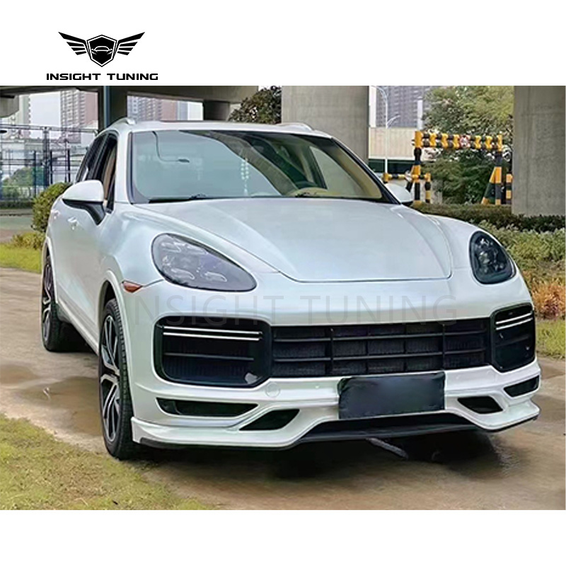 PP plastic 11-14 958.1 covert to 2018 9Y0 car bumpers led tail lights tail gate complete bodykit For Porsche Cayenne body kit