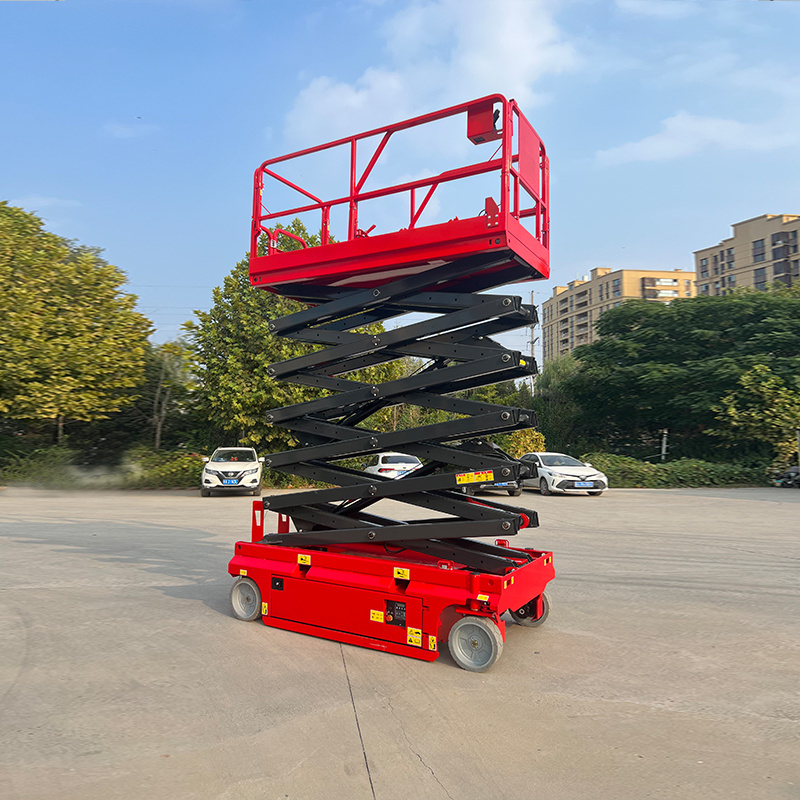 Battery electric mini manlift elevator work lift platform hydraulic indoor scissor lifts