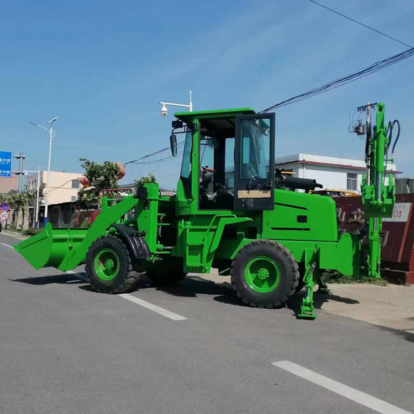 Engineering rubber tire backhoe loader Multi-purpose backhoe loader