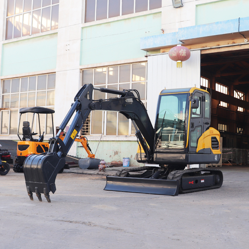 FREE SHIPPING EPA Engine Mini Excavators 4 Ton Multifunctional Minibagger Farm Used New Crawler Digger Mini Excavators machine