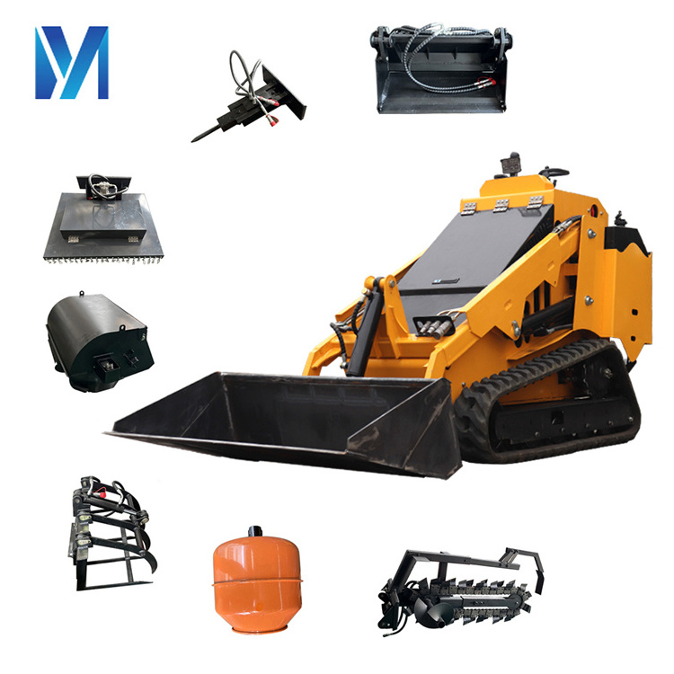 CE EPA approved mini skid steer loader small new crawler skid loader front end skid steer loader with track machine