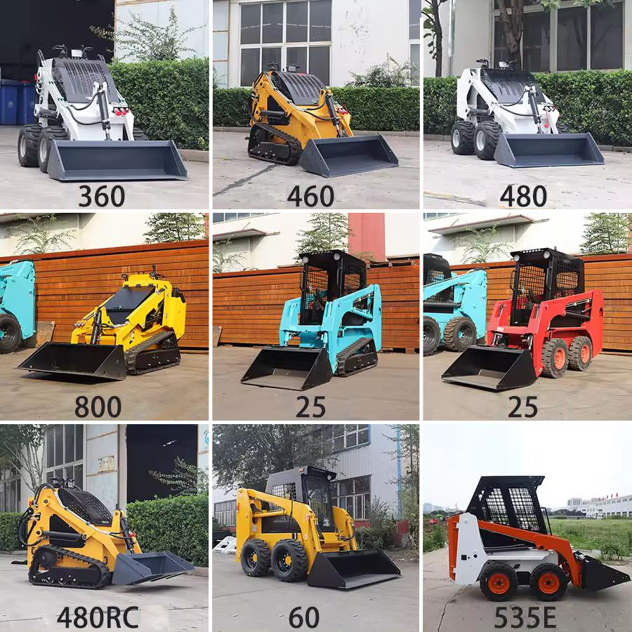 CE EPA approved mini skid steer loader small new crawler skid loader front end skid steer loader with track machine