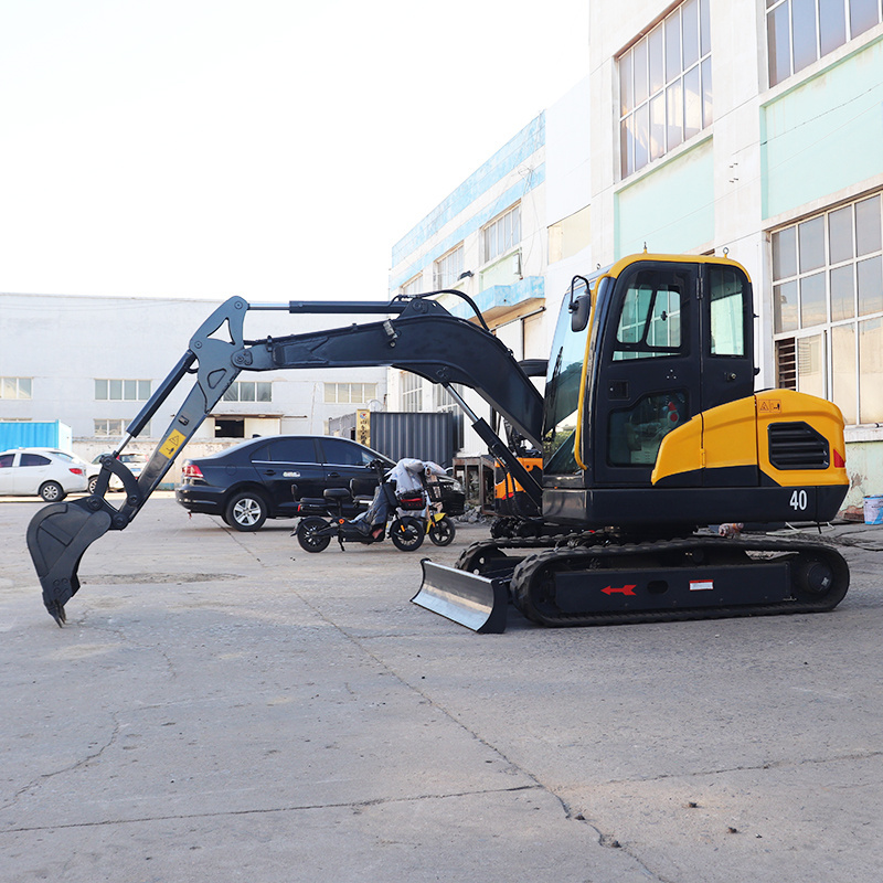 FREE SHIPPING EPA Engine Mini Excavators 4 Ton Multifunctional Minibagger Farm Used New Crawler Digger Mini Excavators machine