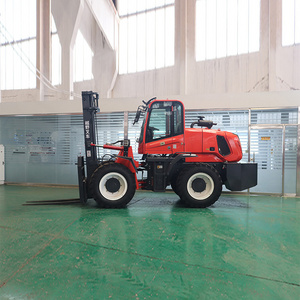 Brand new 4wd forklift 5000kg diesel off-road forklift all terrain forklift with forks/attachments