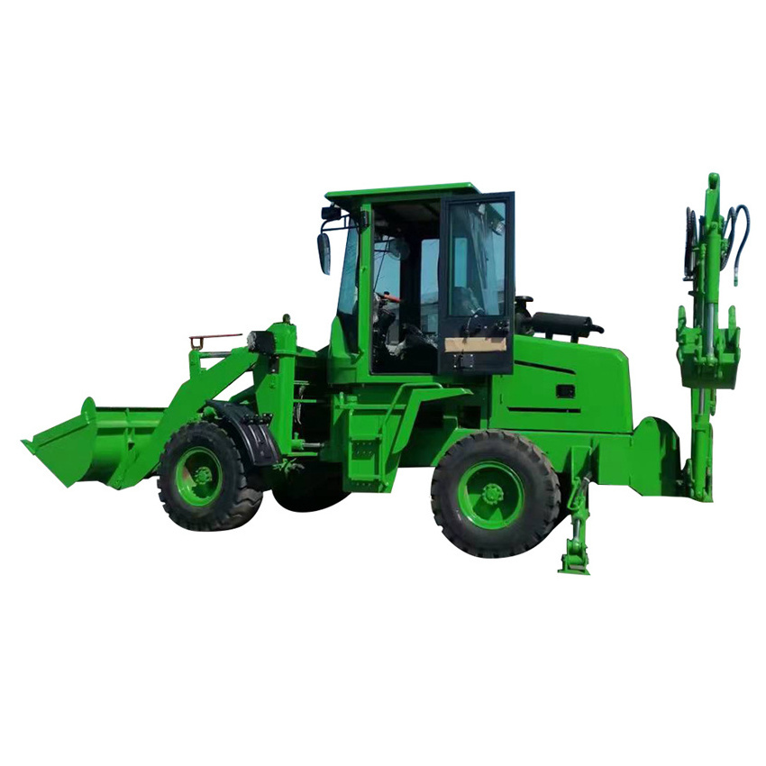 Engineering rubber tire backhoe loader Multi-purpose backhoe loader