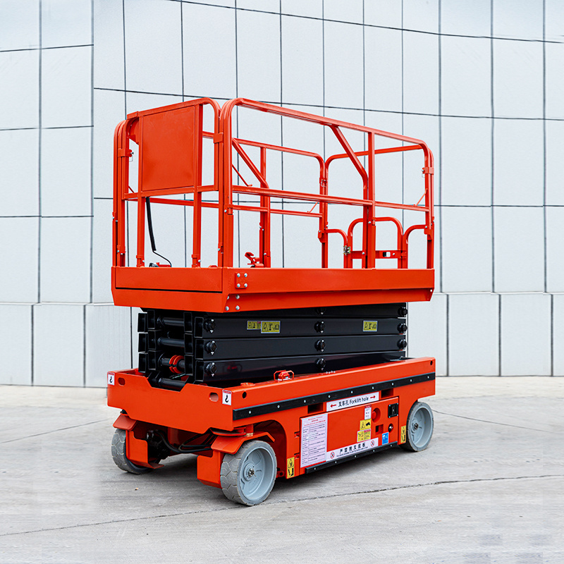 Battery electric mini manlift elevator work lift platform hydraulic indoor scissor lifts