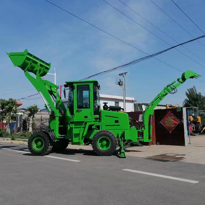 Engineering rubber tire backhoe loader Multi-purpose backhoe loader