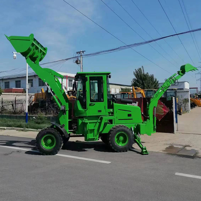 Engineering rubber tire backhoe loader Multi-purpose backhoe loader