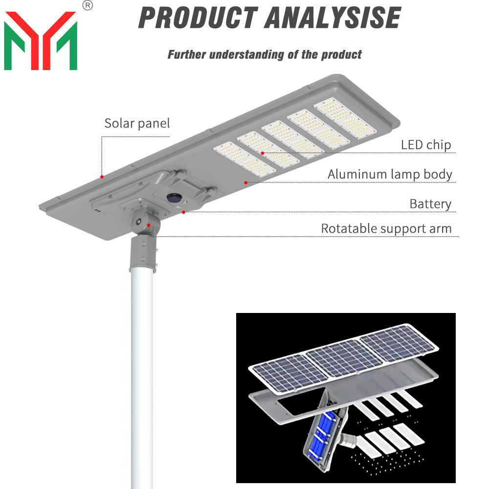 New Design All-in-One LED Solar Street Light 12V Road Lamp with IP65 solar street lights for high way