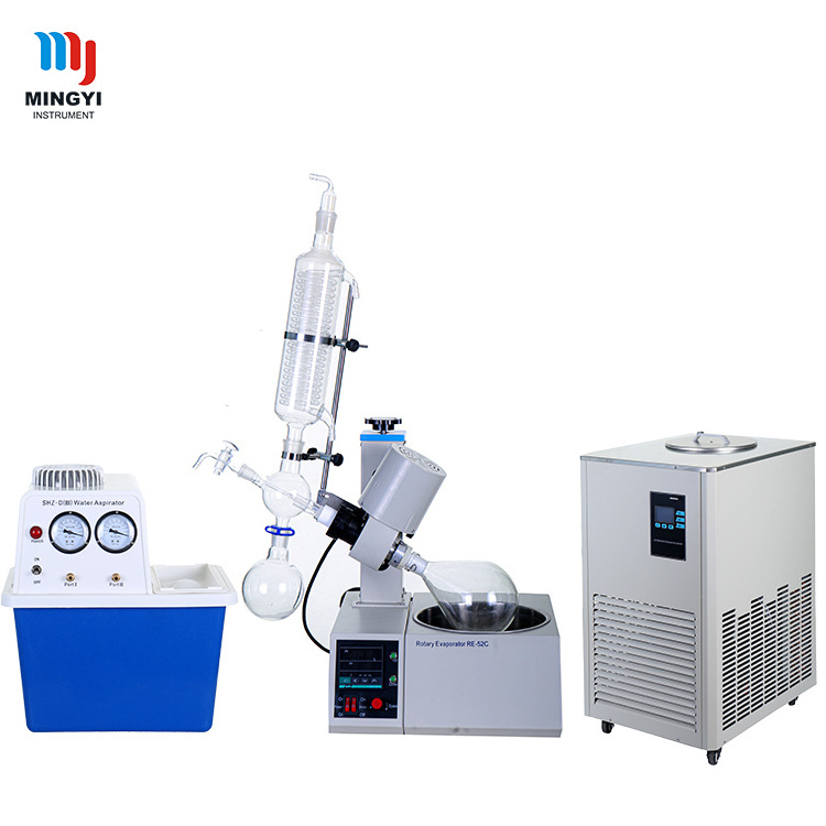 1L Small GG-17 Glass Vacuum Rotary Evaporator With Bath Industrial Lab Rotavapor Equipment Price