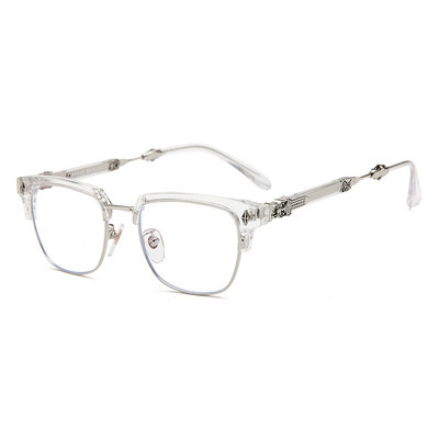 New K603 fashion myopia glasses male anti-blue light flat mirror female cross mark Sanskrit quality