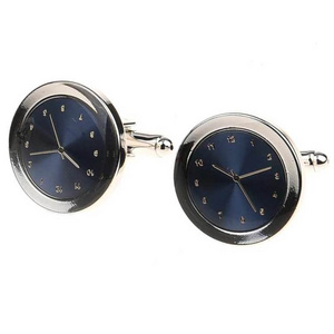 2022 New style  Watch Clock Cufflinks Factory Existing Mold Nice Quality Cuff Link Gold Ear Tie Clips