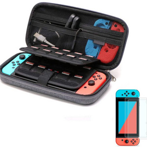 Soft Microfiber Interior Protector EVA Hard Zipper Travel Game Console Switch Oled Case For Nintendo Switch