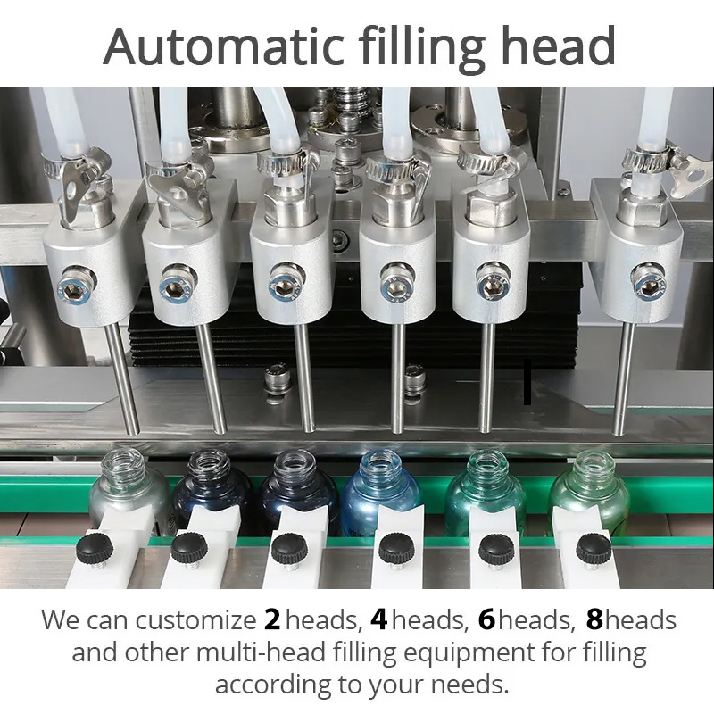 Automatic Lotion Essential Oil Miniral Water  Filling Machine Bottle Liquid Filling Capping And Labeling Machine