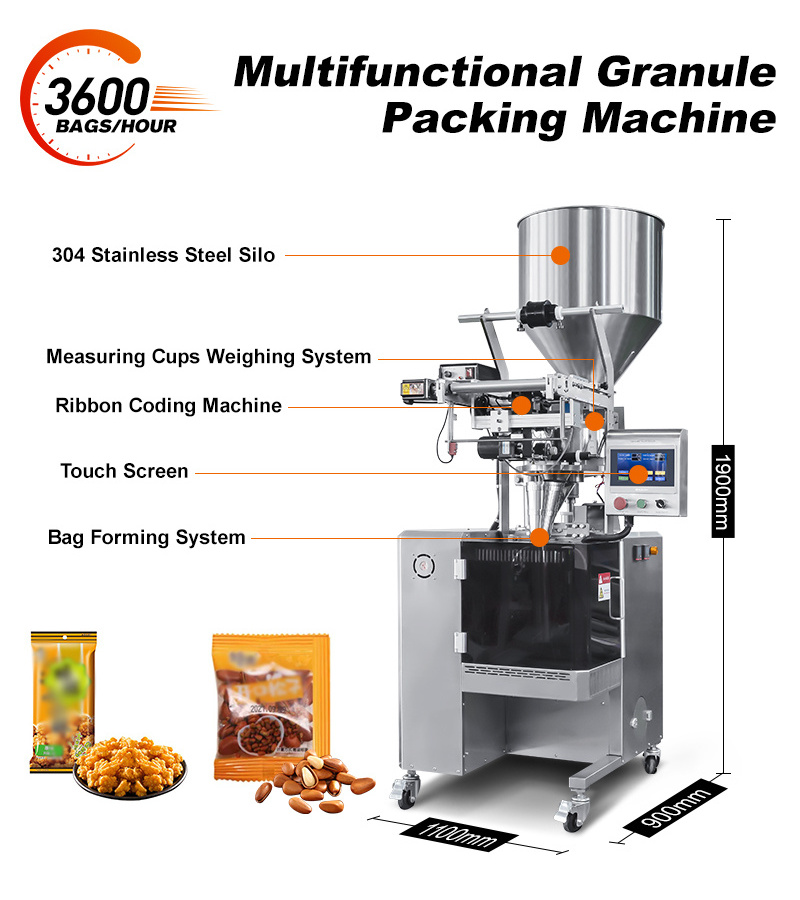 Automatic 5g 10g 100g Coffee Sugar Packet Granule Packaging Machine Hotel Sugar Stick Sugar Sachet Packing Machine