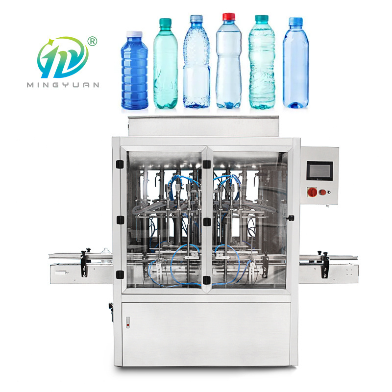 Automatic Lotion Essential Oil Miniral Water  Filling Machine Bottle Liquid Filling Capping And Labeling Machine