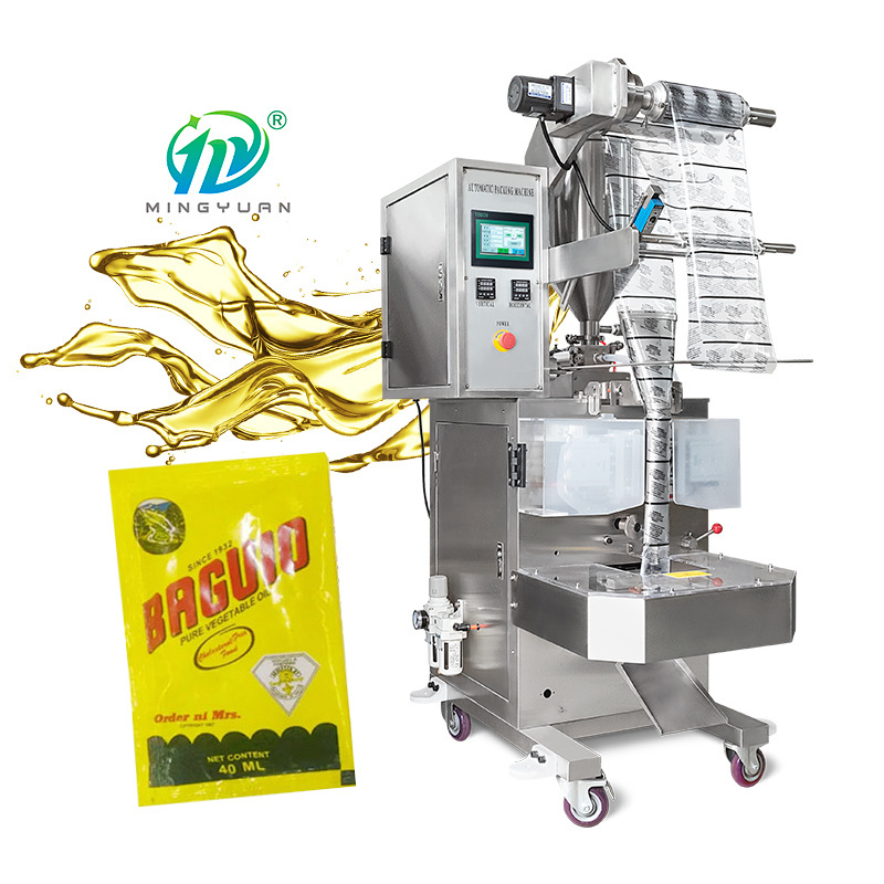 Small Automatic Essential Oil Filling Machine Sachet Pouch Olive Peanut Palm Vegetable Cooking Oil Packing Machine