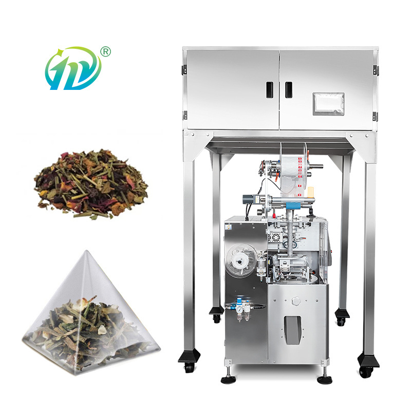 Automatic Nylon Triangle pyramids Herbal Tea Bags Packing Machine/small bag full automatic tea packing machine