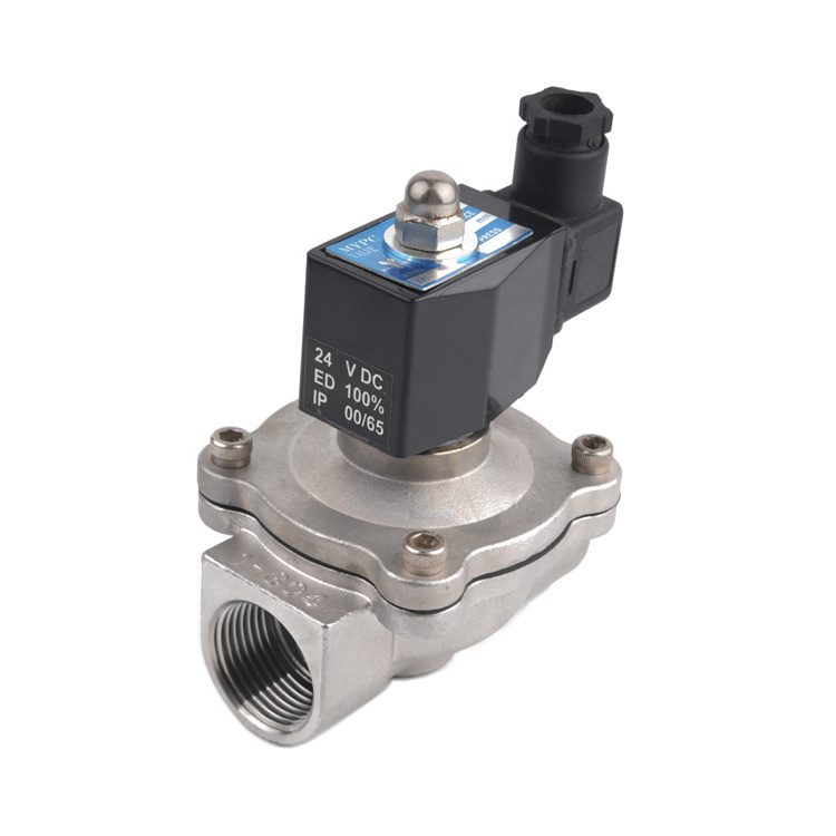 2S series stainless steel cryogenic normally open waterproof oil solenoid valve liquid o2