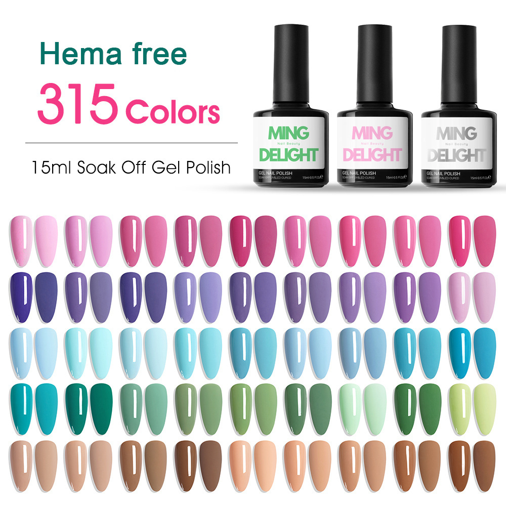 Hema free Private label Soak Off gel Nail Art Painting Glue Supplies Salon UV Nail Gel Polish