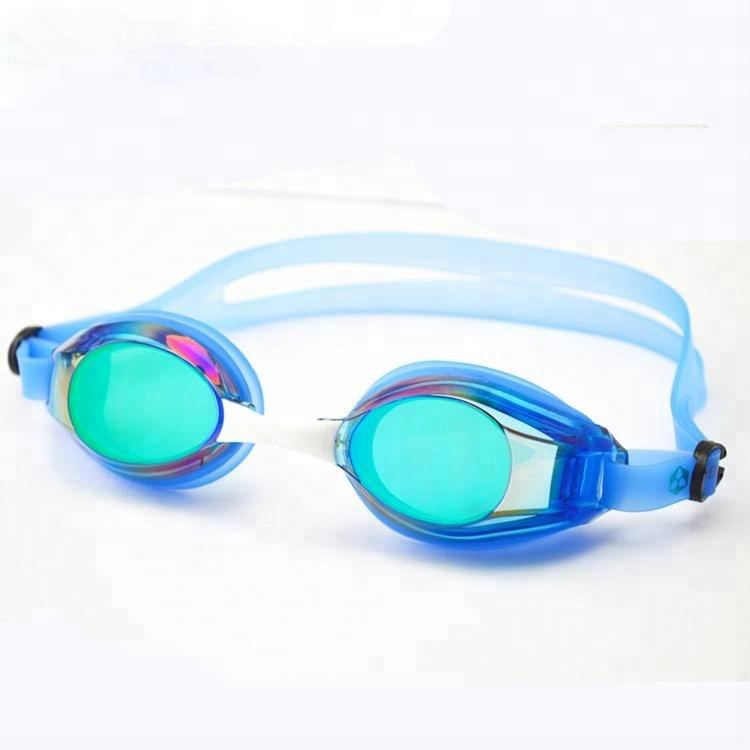 Factory Supply Custom Logo Unisex UV Protect Mirrored Lens Swimming Goggles Adult Anti Fog Swimming Goggles