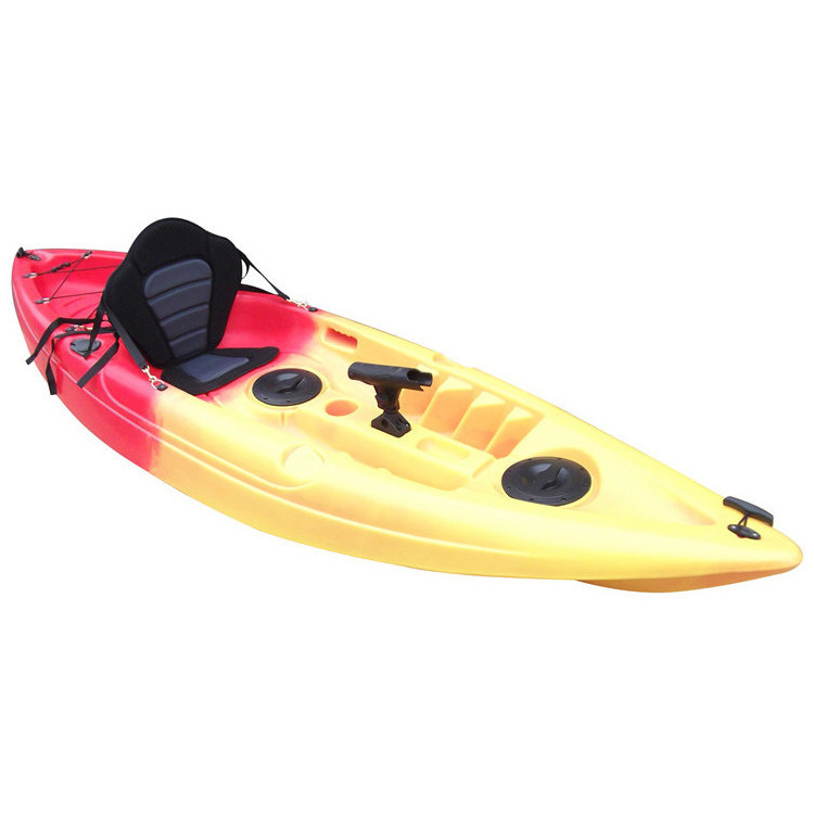 New Design Cheap Price Fin Drive Single Person Fishing Kayka 1 Person Fishing Plastic Pedal Kayak For Sale