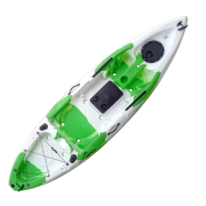 New Design Cheap Price Fin Drive Single Person Fishing Kayka 1 Person Fishing Plastic Pedal Kayak For Sale