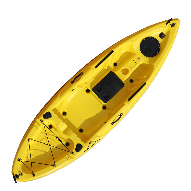 New Design Cheap Price Fin Drive Single Person Fishing Kayka 1 Person Fishing Plastic Pedal Kayak For Sale