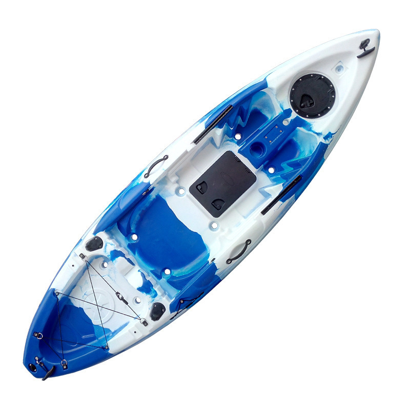 New Design Cheap Price Fin Drive Single Person Fishing Kayka 1 Person Fishing Plastic Pedal Kayak For Sale