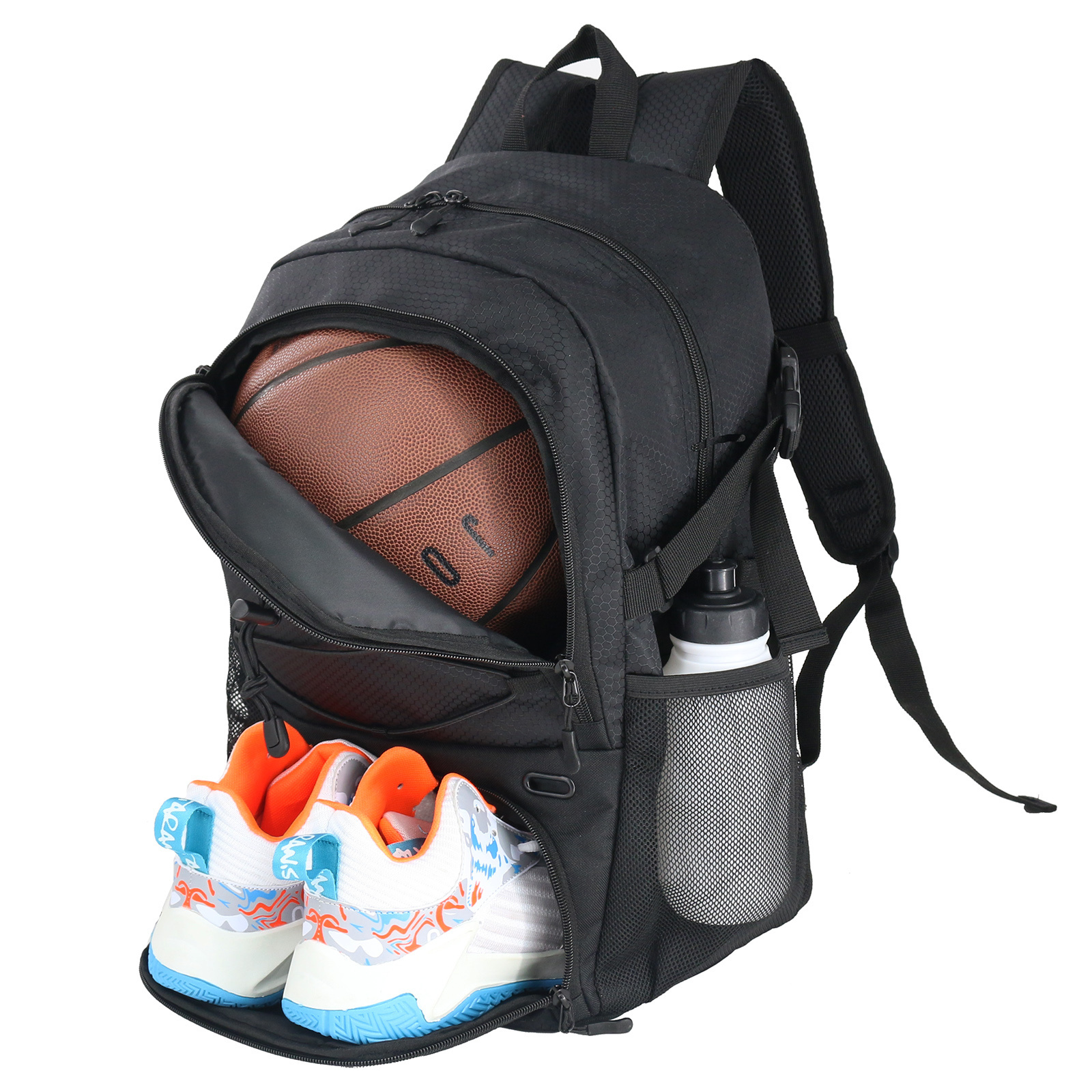 Basketball Backpack Large Sports Bag with Separate Ball holder & Shoes compartment