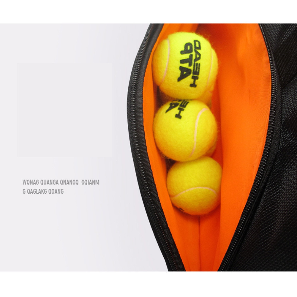 OEM Luxury Tennis Badminton racket bag for racquet sports with matching shoes and ball pocket