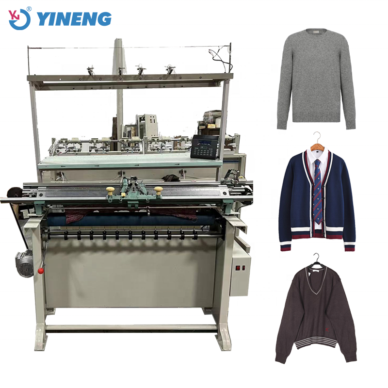 Semi-automatic Flat Knitting Machine Knit Various Fabrics With Different Patterns