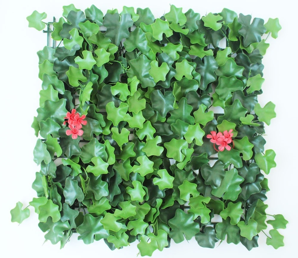 Anti-Uv Artificial Boxwood Mat Grass Greenery Panel Faux Topiary Plants Greenery Wall Panel