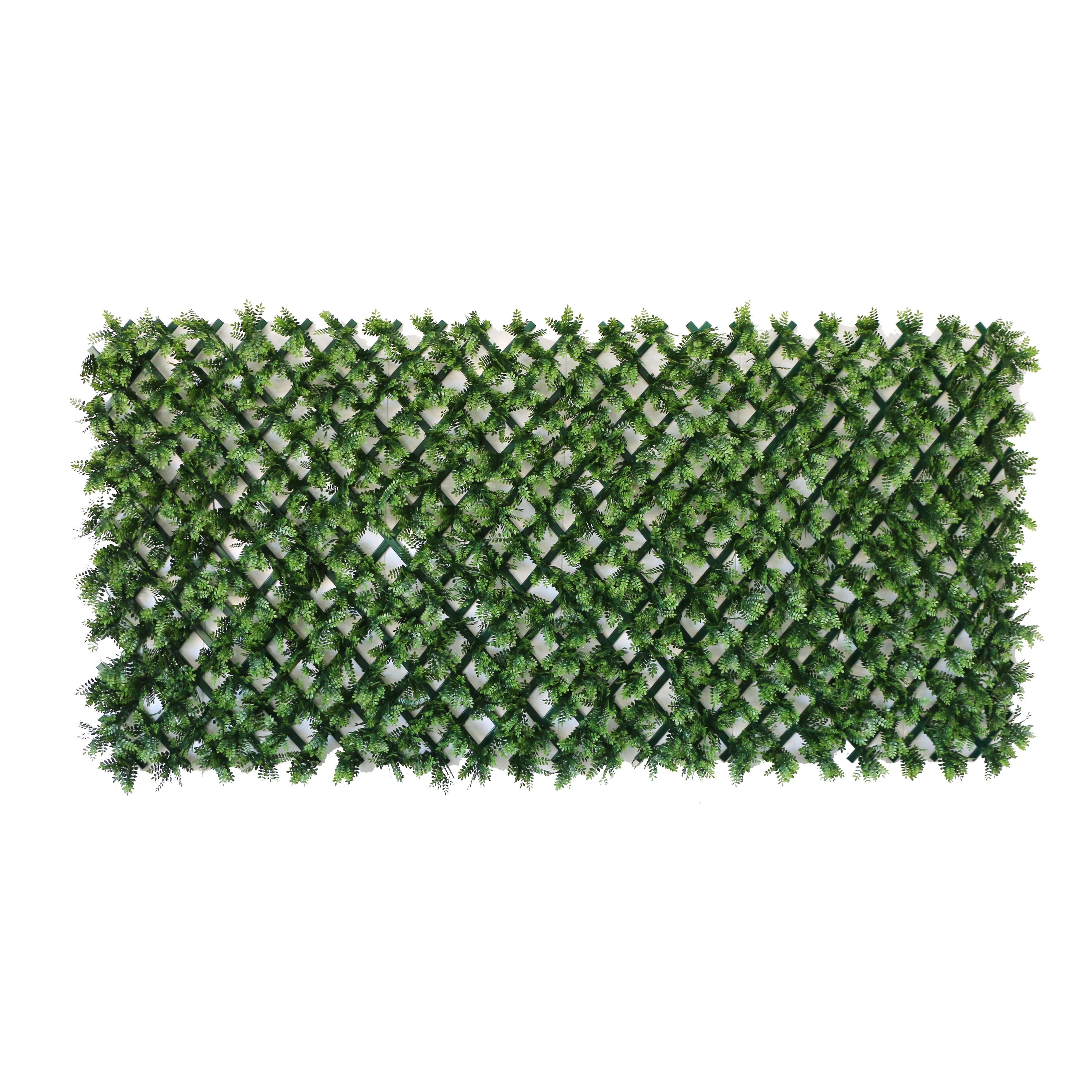 outdoor Expandable Ivy Privacy PVC Trellis Artificial Retractable Fence for garden decoration