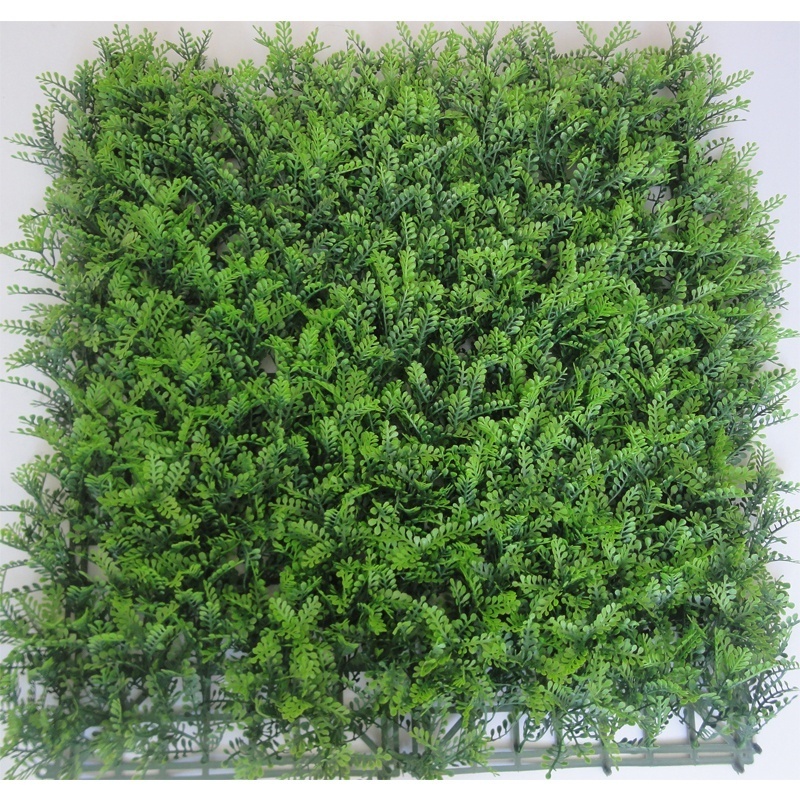 MZ188008 Faux Hedge Greenery Leaves Fence Privacy Screen Artificial Grass On Wall