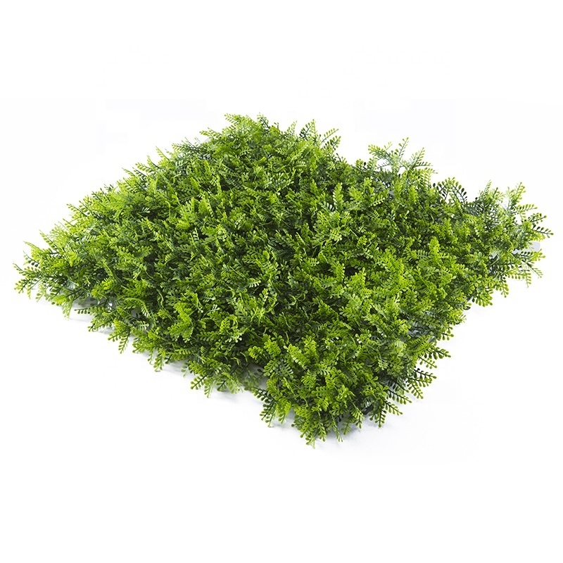 MZ188008 Faux Hedge Greenery Leaves Fence Privacy Screen Artificial Grass On Wall